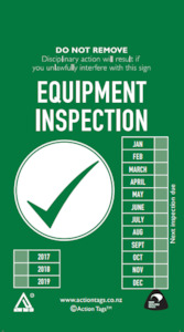 Equipment Inspection Tags (Pack of 20)