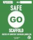 Go Safe Scaffold - Non Notify (Pack of 25)