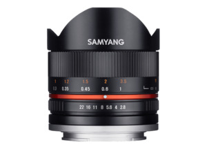Mirrorless Lenses: Samyang 8MM F2.8 II Umc Sony E Black