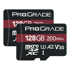 PROGRADE DIGITAL MICRO SDXC STRONTIUM UHS-I 128GB R200MB/S W50MB/S V30 2 PACK