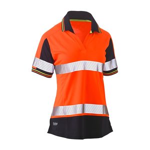 Bisley Womens Hi Vis Taped Polo Shirt