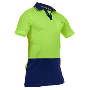 Hi Vis Clothing: Caution Hi Vis Day Only Microfibre Polo