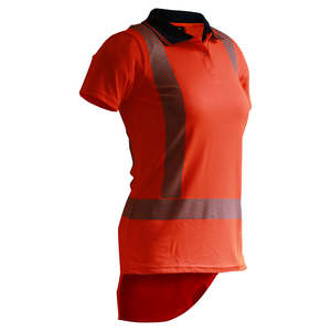 Caution Hi Vis Womens TTMC-W17 Segmented Tape Polo