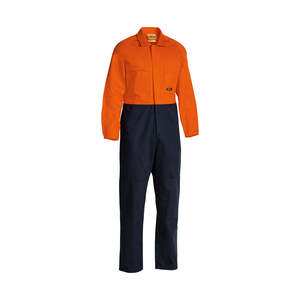Bisley Hi Vis Cotton Drill Coverall