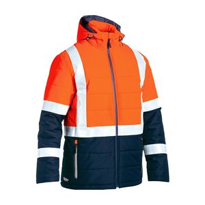 Hi Vis Jackets: Bisley Hi Vis Taped Puffer Jacket