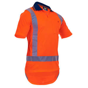 Caution Hi Vis TTMC-W17 X-Back Microfibre Polo