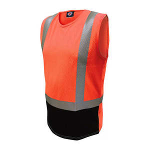 Caution Hi Vis Microvent Taped Singlet