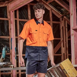 Syzmik Mens Hi Vis Short Sleeve Shirt