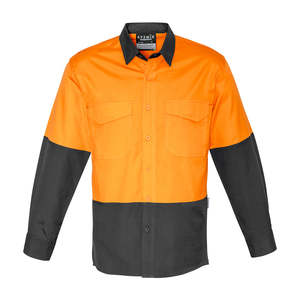Hi Vis Workshirts: Syzmik Hi Vis Rugged Cooling Spliced Shirt