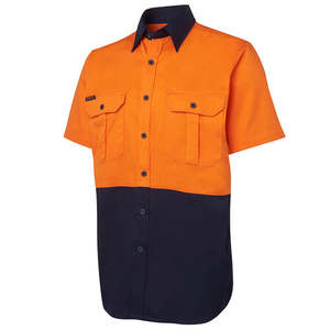 Hi Vis Workshirts: JB’s Hi Vis Cotton Short Sleeve Shirt