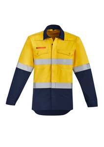 Specialist Protective Clothing: Syzmik FR 9.7cal Open Front Spliced Shirt