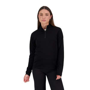 Womens Fleece Hoodies: Alpine Womens 1/2 Zip Merino Jumper