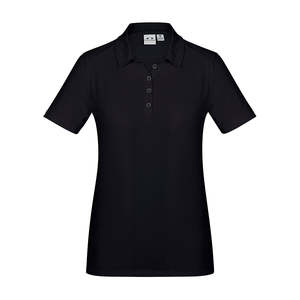 Womens Hi Vis Polo Shirts: Biz Womens Aero Short Sleeve Polo Shirt