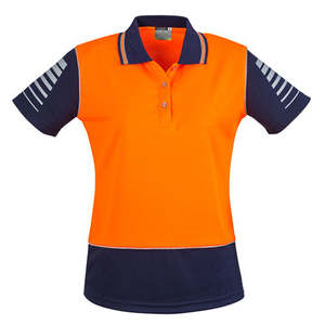 Womens Hi Vis Polo Shirts: Syzmik Ladies Hi Vis Zone S/S Polo Shirt