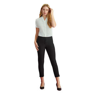 Womens Trousers Shorts: Biz Siena 7/8 Mid-Waist Slim Leg Pant
