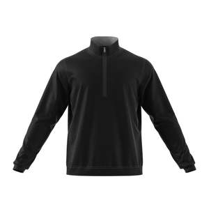 Adidas Mens Elevate Quarter Zip Pullover, Black
