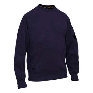 Work Fleeces Sweaters Hoodies: Bisley Work Fleece Crew Neck Jumper