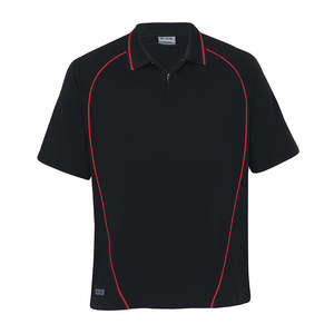 Work Uniform Polo Shirts: Dri Gear Piped Ottoman Instinct Polo Shirt