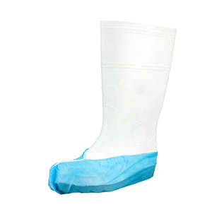 Work Boot Accessories: Bastion Disposable Shoe Cover, Blue: Pack/1000