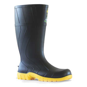 Work Safety Gumboots: Bata Safemate Safety Gumboots, Black/Yellow