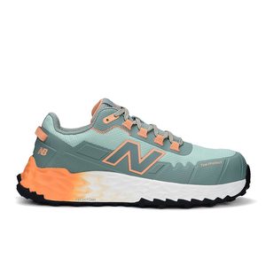 New Balance Fresh Foam Cremorne Womens Safety Shoe, Aqua/Pumpkin
