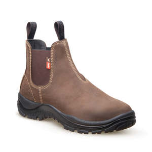 Apex Munro Slip On Safety Boots, Brown