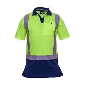 Clothing: Caution Hi Vis Taped Microfibre Polo