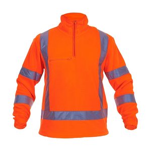 Hi Vis Clothing: Caution TTMC-W 380gm 1/2 Zip Polar Fleece