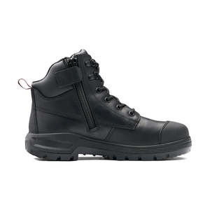 Work Boots Safety Boots: John Bull Elkhorn Zip Side Safety Boot, Black