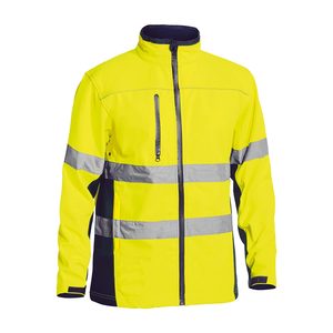 Clothing: Bisley Hi Vis Taped Soft Shell Jacket