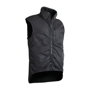 Clothing: Oilskin Wax Black Sleeveless Vest