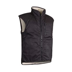 Styx Mill Oilskin Brown Shearling Lined Vest (No Tail)