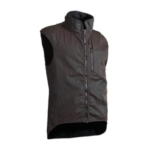 Clothing: Styx Mill Oilskin Brown Wool Lined Vest