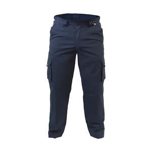 Clothing: Caution 100% Cotton Cargo Trousers, Navy