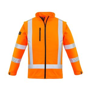 Syzmik Womens Hi Vis X Back 2-in-1 Softshell Jacket, Orange