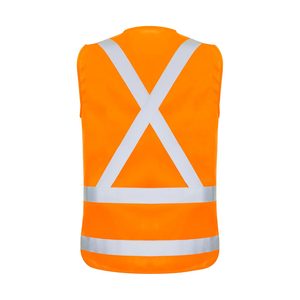 Hi Vis Clothing: Syzmik TTMC-W23 Zip X-Back Orange Vest