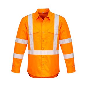 Syzmik Hi Vis X-Back Taped Shirt, Orange