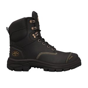 Work Boots Safety Boots: Oliver 55-345Z 150mm Zip Sided Safety Boot, Black