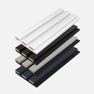 Acupanel® Coloured Range Black & Snow White Sample Box