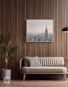 Acupanel® Luxe American Walnut Acoustic Wide Slat Wood Wall Panels