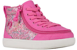 Big Kids: CLEARANCE -Fuchsia Snake BILLY Classic D|R II High Tops