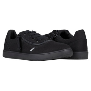 Adult Sizes: Men's Billy Black to the Floor Sneaker II Short Wrap - Wide (EEE)