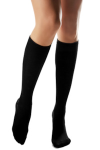 Socks: 2 PACK of Black Calmcare Knee High Socks | Child