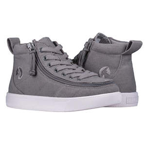 Wide Kids Footwear: Kid's Dark Grey Billy Classic WDR High Tops (Wide)