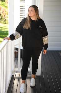 Top: Josie Sweatshirt - Black