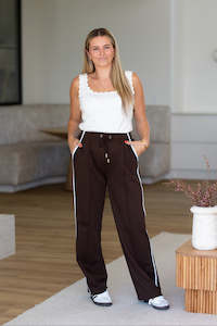 Bottoms: Zella Pants - Brown
