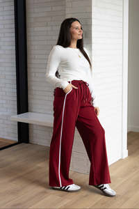 Bottoms: Zella Pants - Burgundy