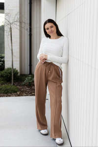 Bottoms: Zella Pants - Beige