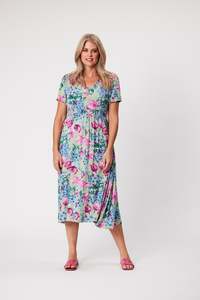 Democracy: TEAGON SHIRRED WAIST DRESS