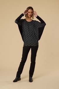 Democracy: LUNA KNIT BATWING TOP